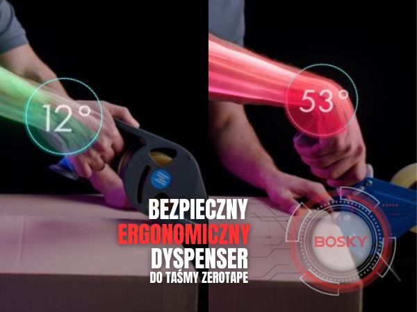 dyspenser do taśmy, dyspenser tasmy, ZeroTape, zerotape, dozownik do tasmy, aplikator do tasmy, aplikator do taśmy, dyspenser raja, raja, ergonomiczny dyspenser,